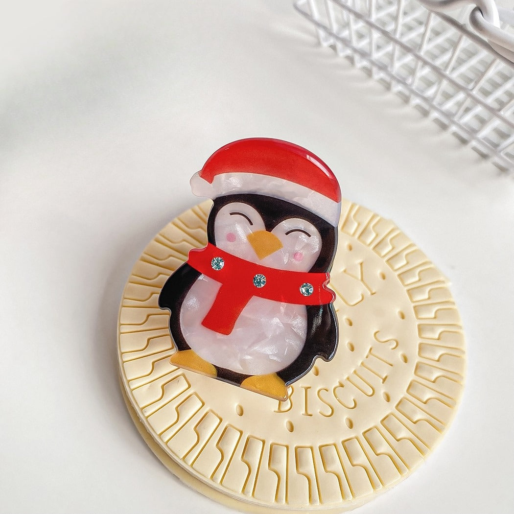 Beau - Christmas Santa Cartoon Claw Clip