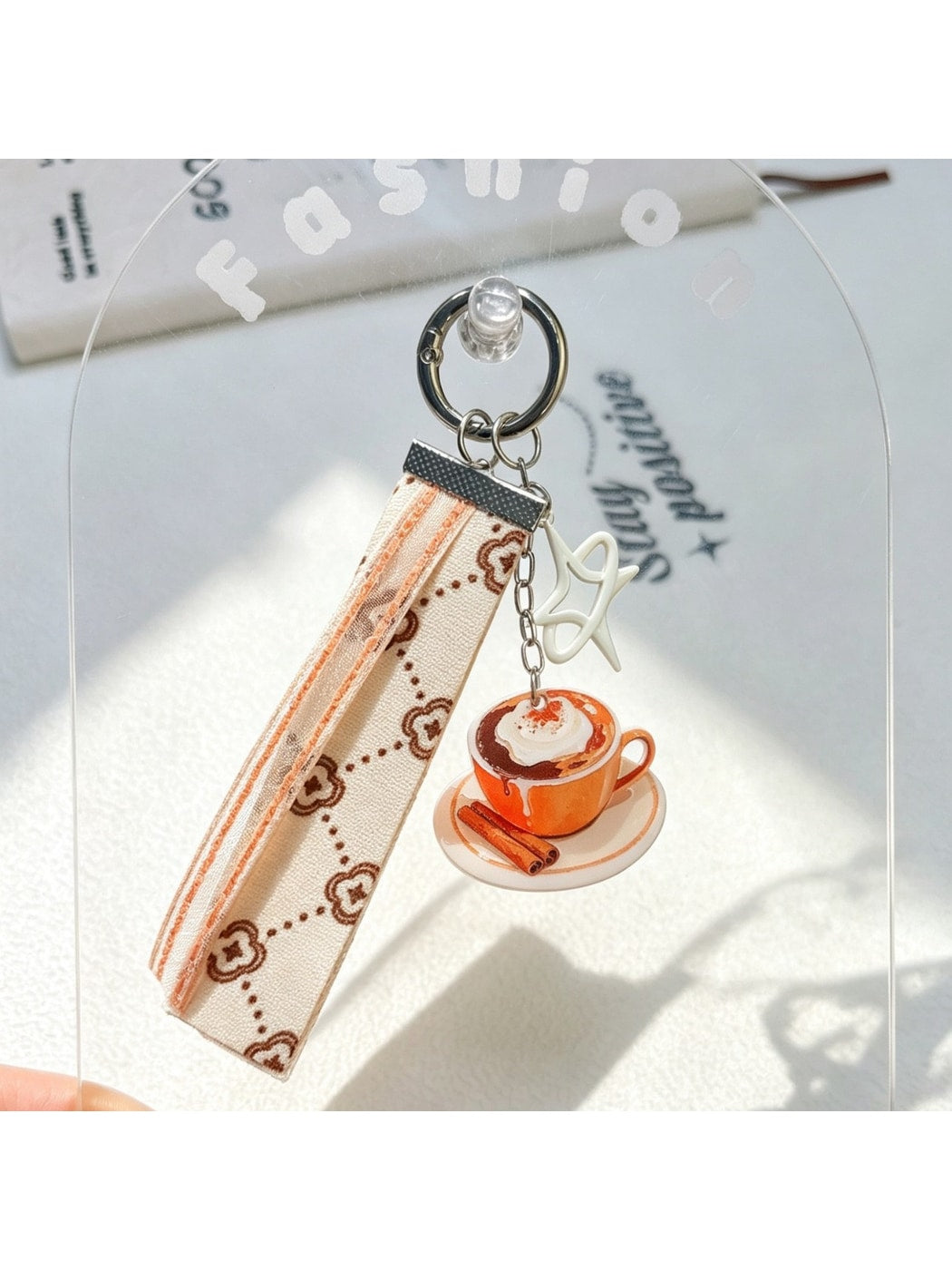 Keypus - Coffee Cup Acrylic Bag Charm Keychain