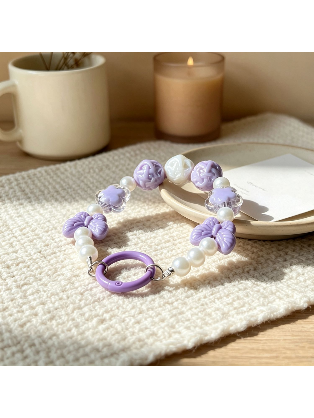 Keypus - Candy Color Butterfly Keychain