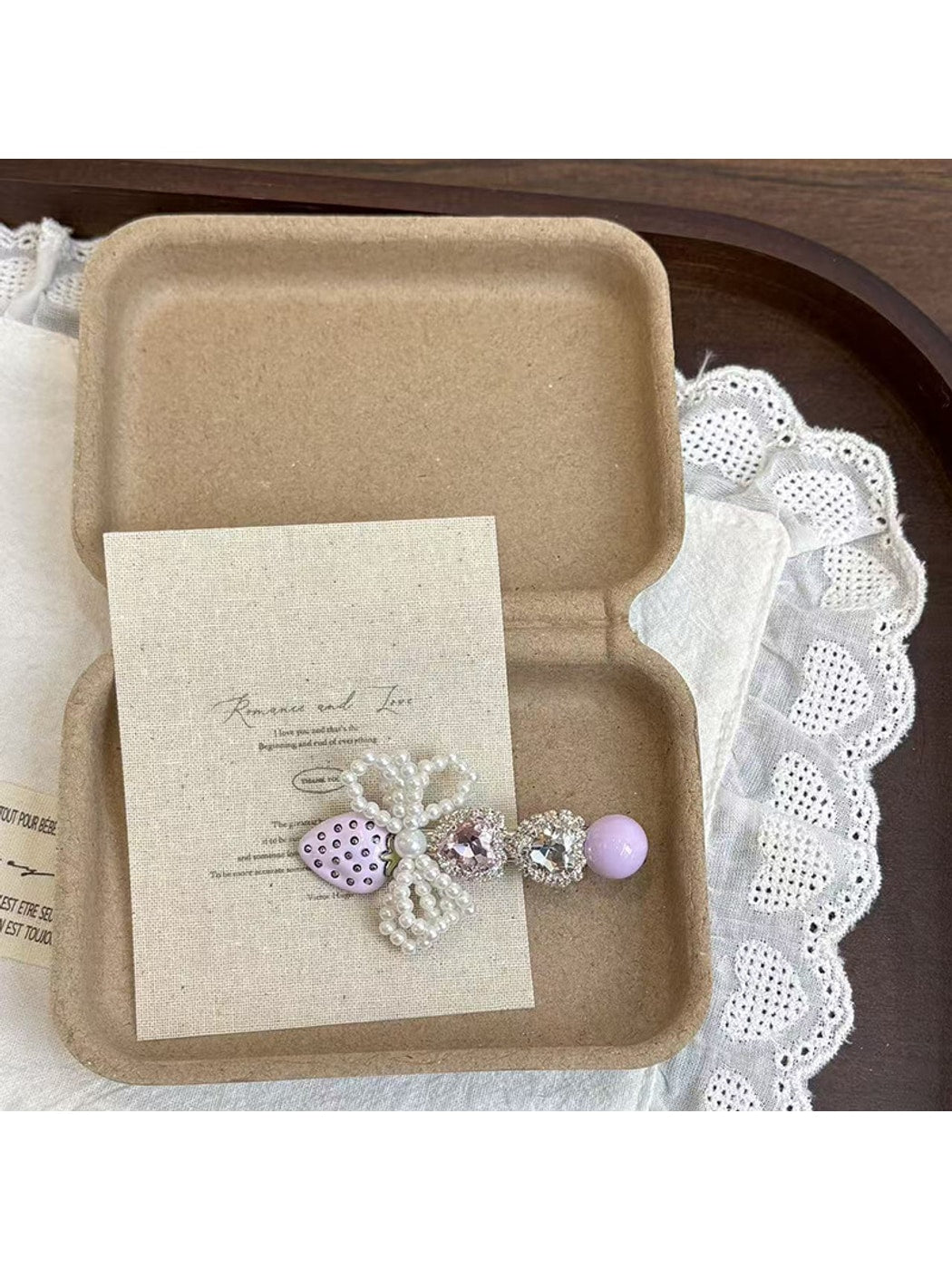 Beau - Sweet Strawberry Duckbill Side Hair Clip