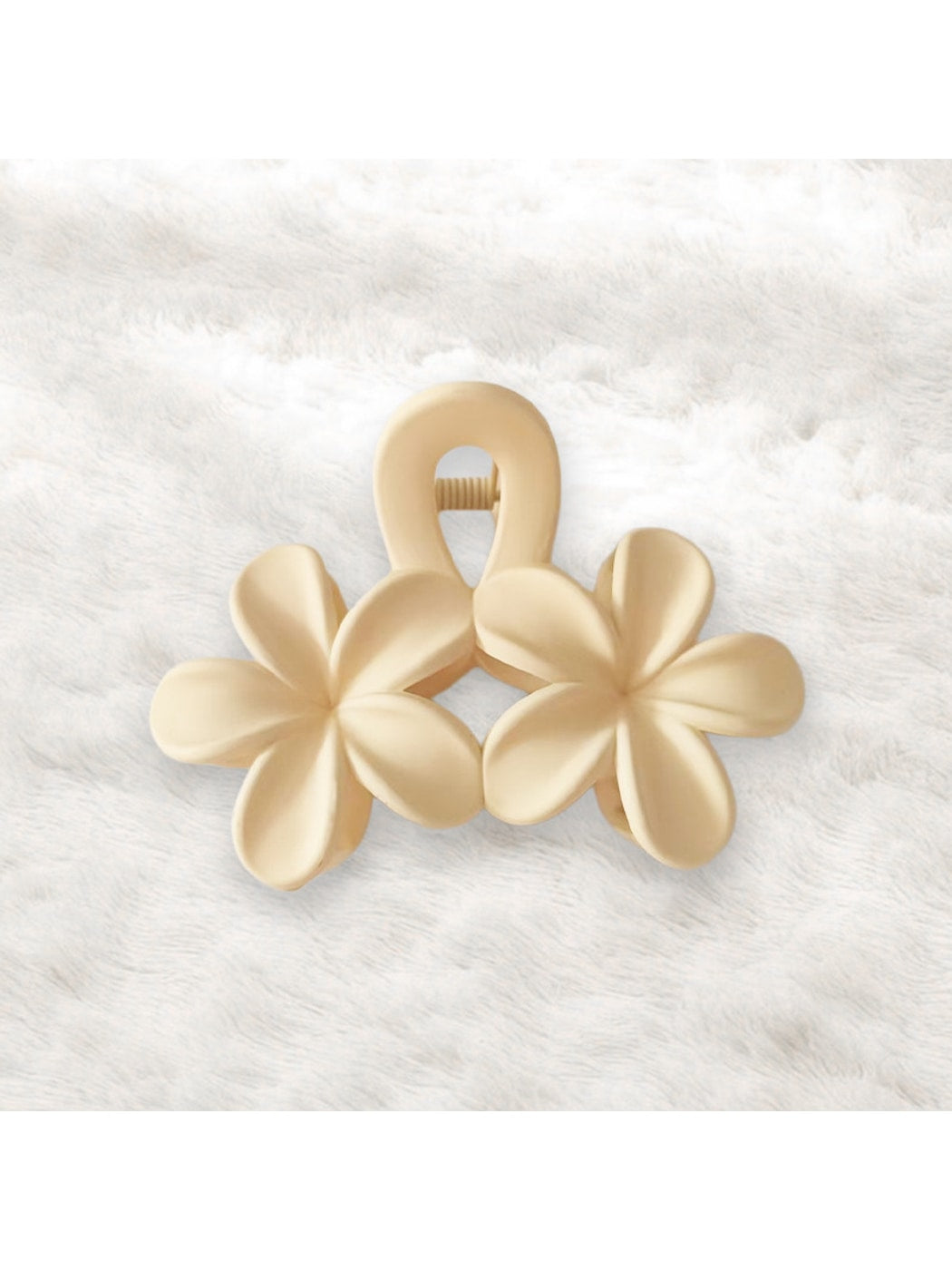 Beau - Matte Petal Design Floral Hair Claw Clip