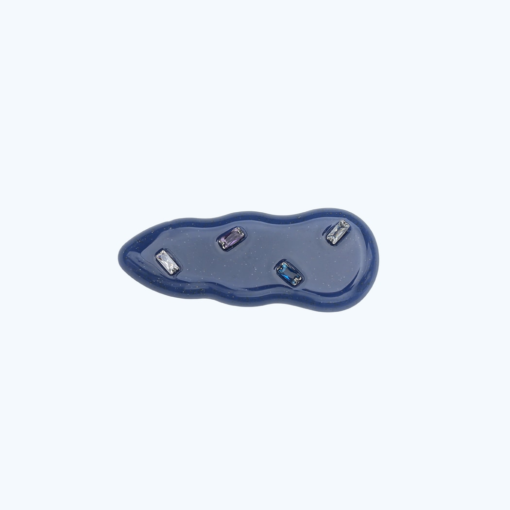 Beau - Wave Shape Acetate Water Drop Hair Clip