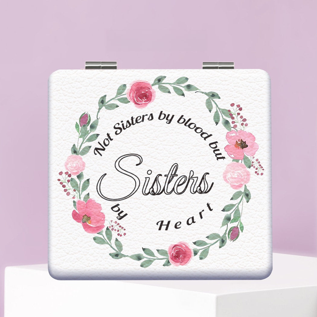 Mirroray - Floral Quote Compact Tabletop Makeup Mirror