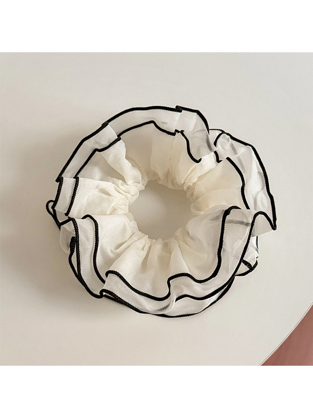 Gifty - Layered Contrast Oversized Hair Scrunchie
