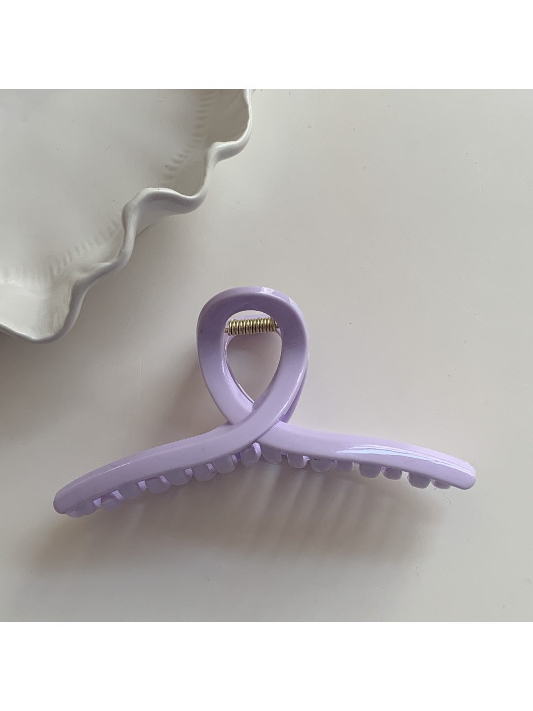 Beau - Adorable Purple Hair Claw Clip