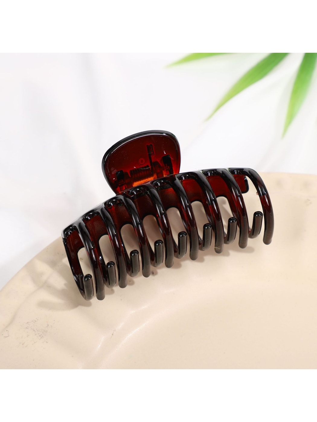 Beau - Glossy Floral Petal Design Hair Claw Clip