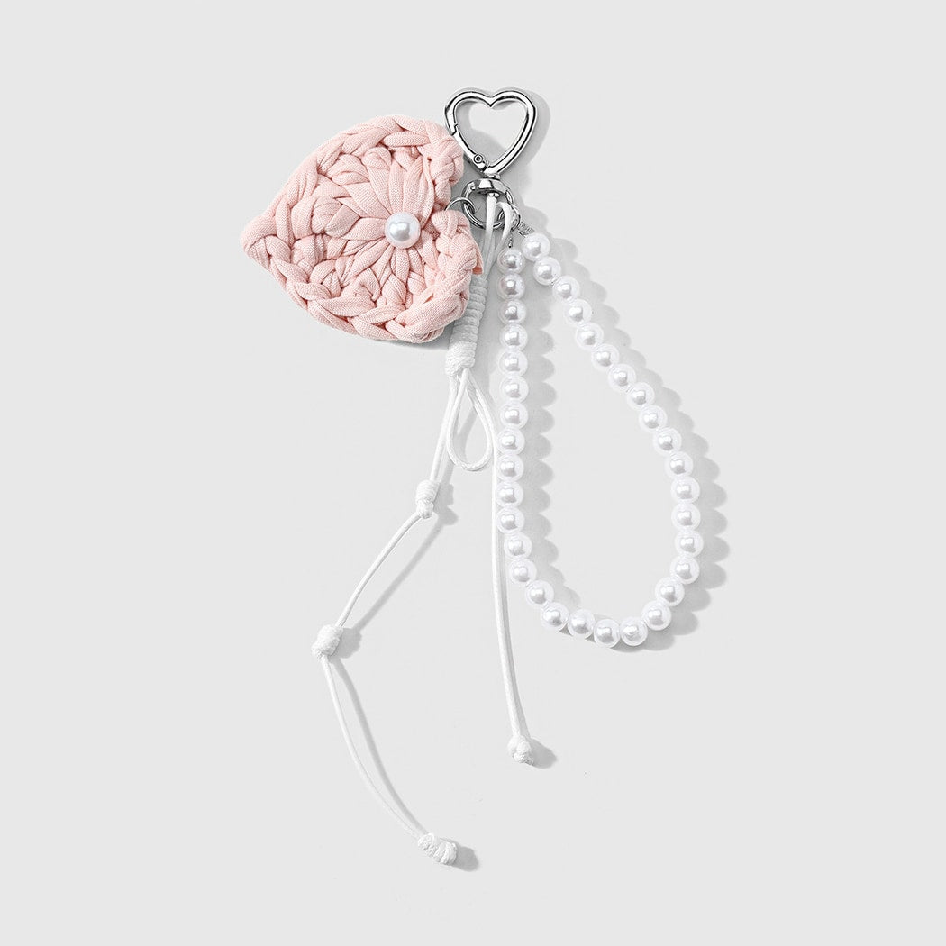Keypus - Elegant Bow Beaded Charm Keychain