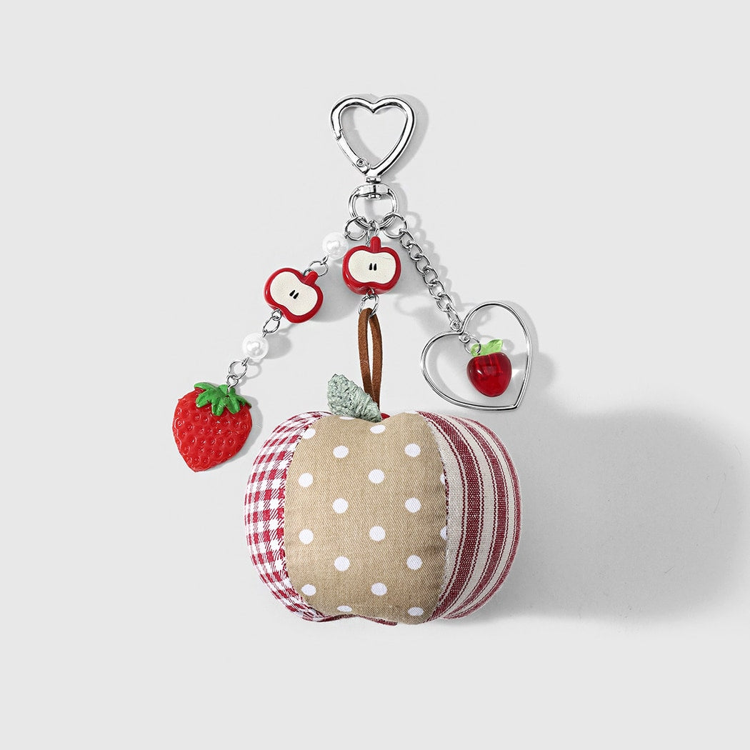 Keypus - Cartoon Apple Fresh Charm Keychain
