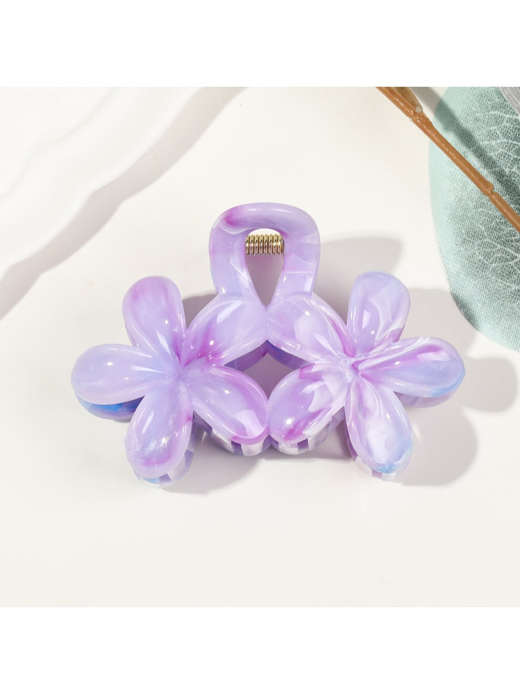 Beau - Double Flower Hair Clip