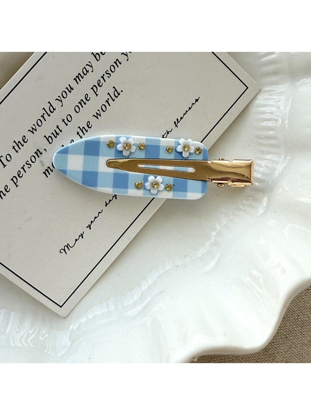 Beau - Chic Flat Oval Hair Clip