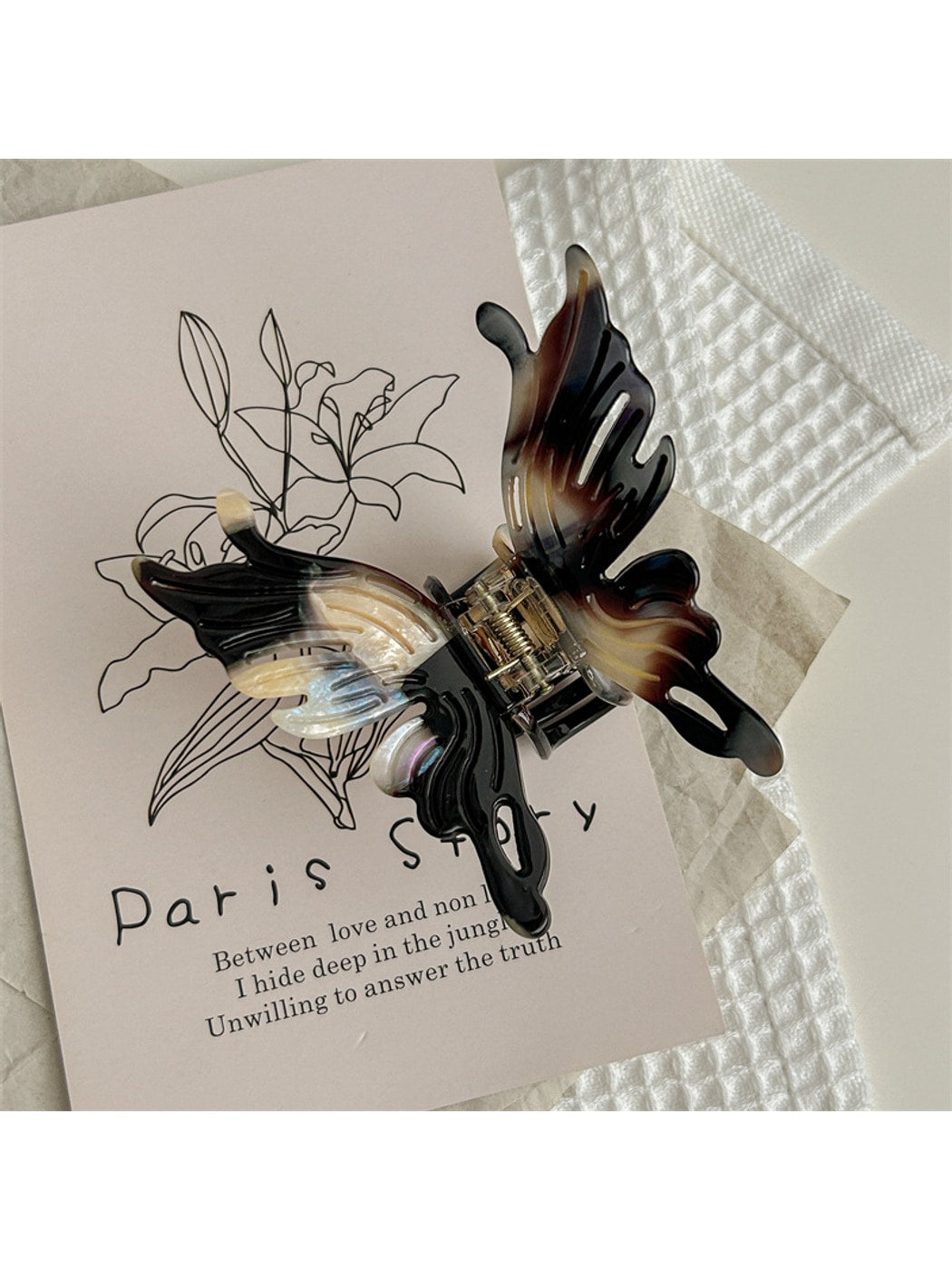 Beau - Elegant Acetate Fiber Butterfly Claw Clip