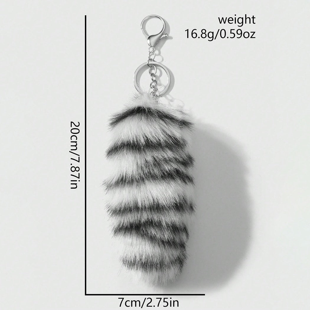 Keypus - Retro Y2K Animal Print Tail Keychain