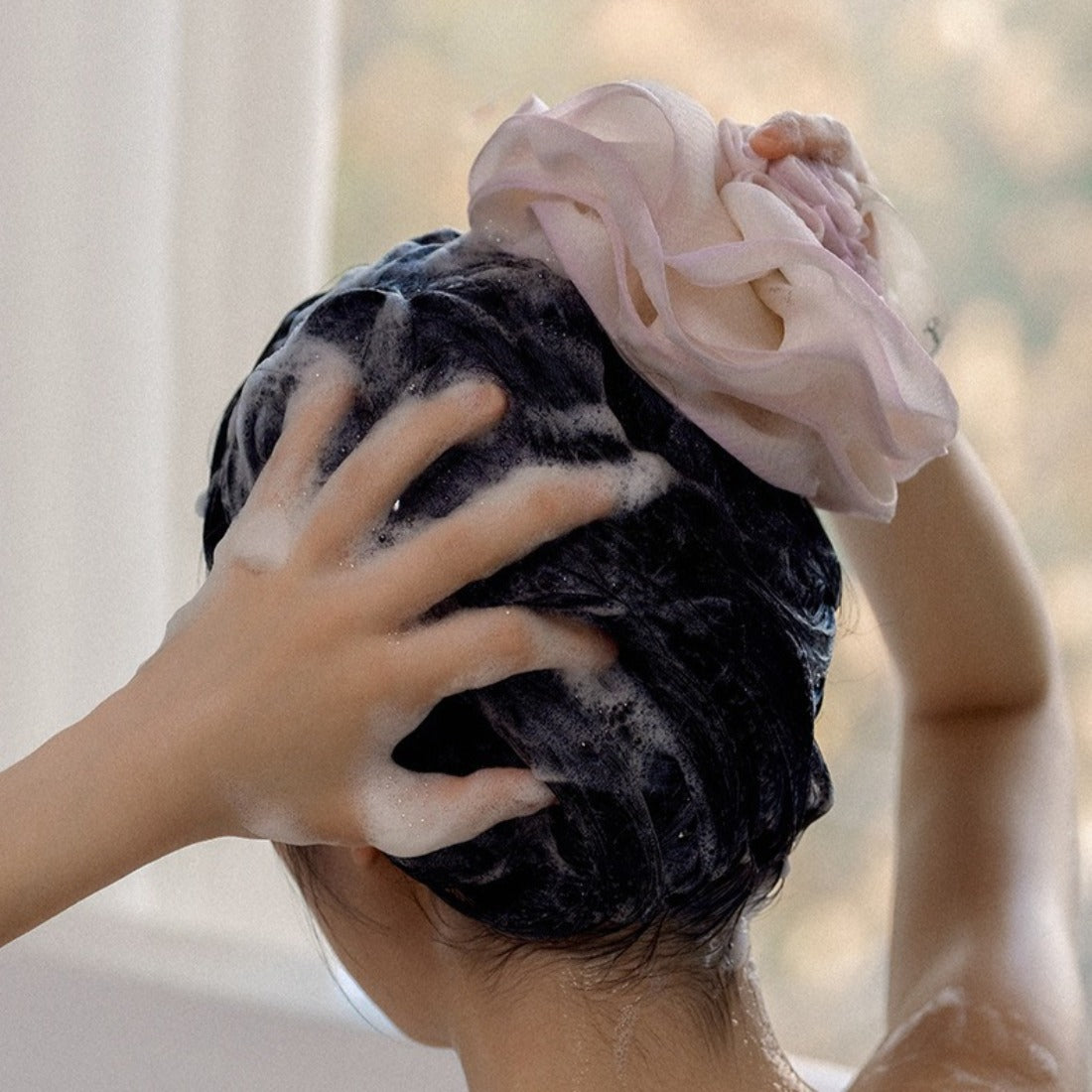 PAPO – Pastel Bloom Bath Pouf