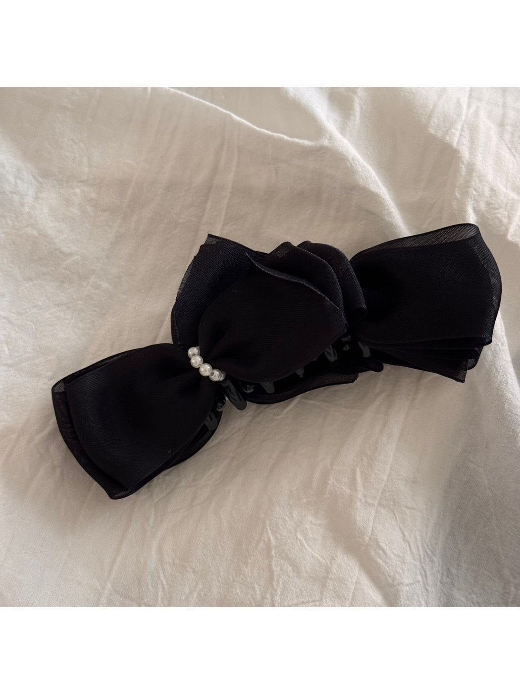 Beau - Layered Double Bow Banana Clip