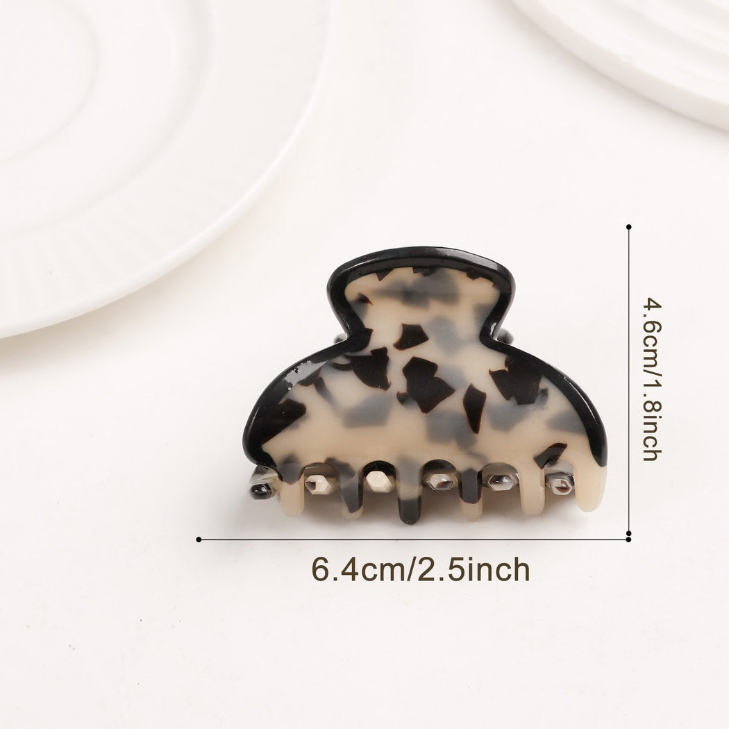 Beau - Retro Mottled Pattern Claw Clip