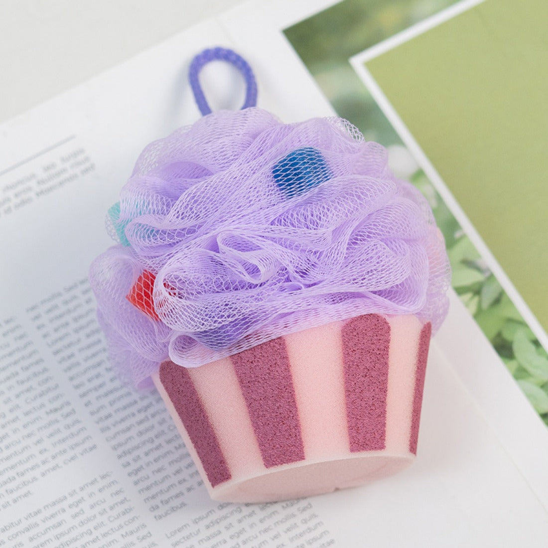 PAPO - Cupcake-Shaped Bath Pouf