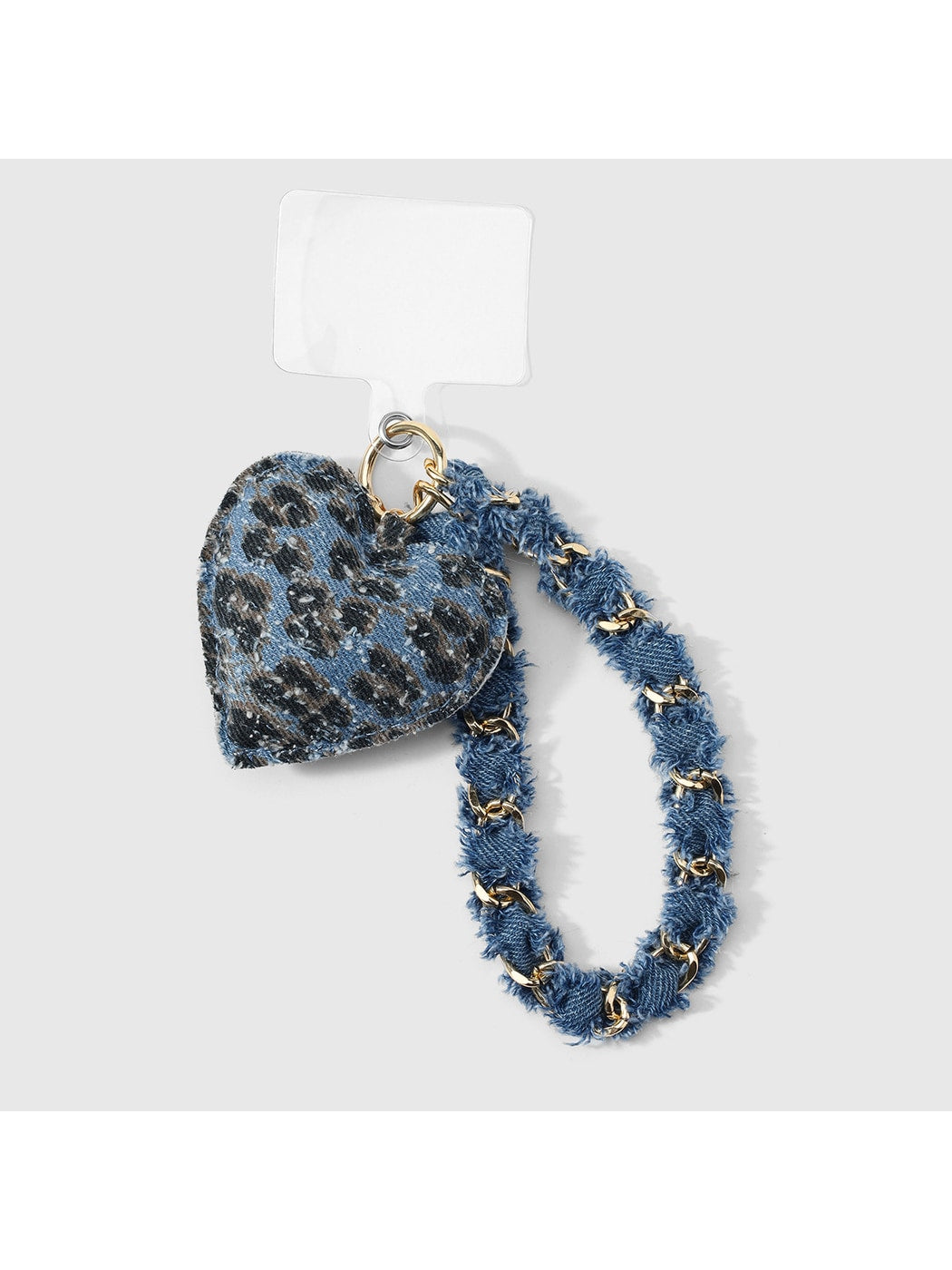 Keypus - Y2K Heart Chain Detail Polyester Keychain