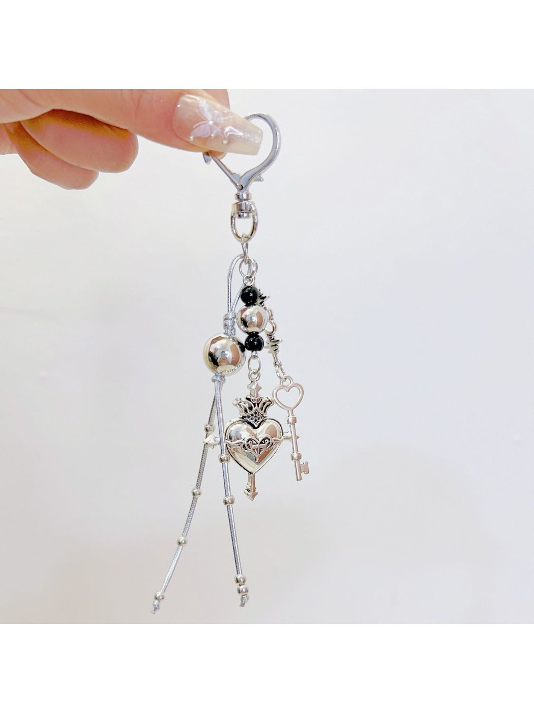 Love Headphone Shaped Keychain displayed on a white background
