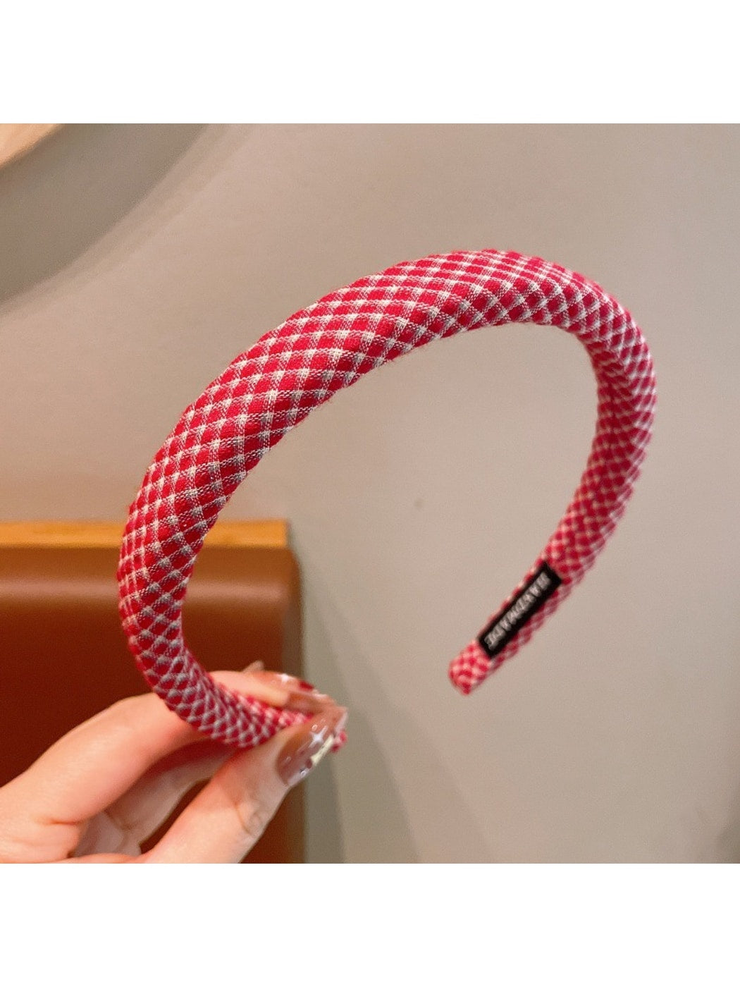 Gifty - Plaid Padded Fabric Fashion Headband
