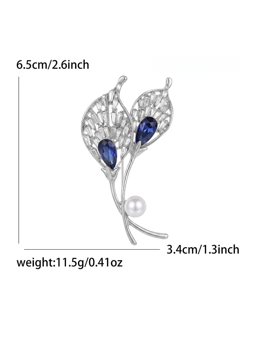 Brovia - Calla Lily Oil Drip Alloy Brooch