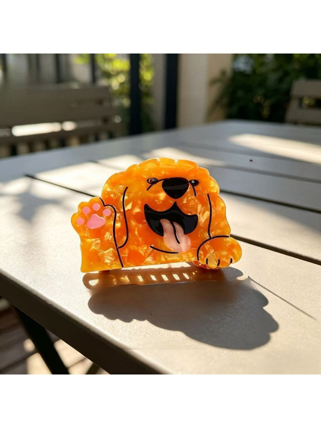 Beau puppy claw clip packaging with branding and product name