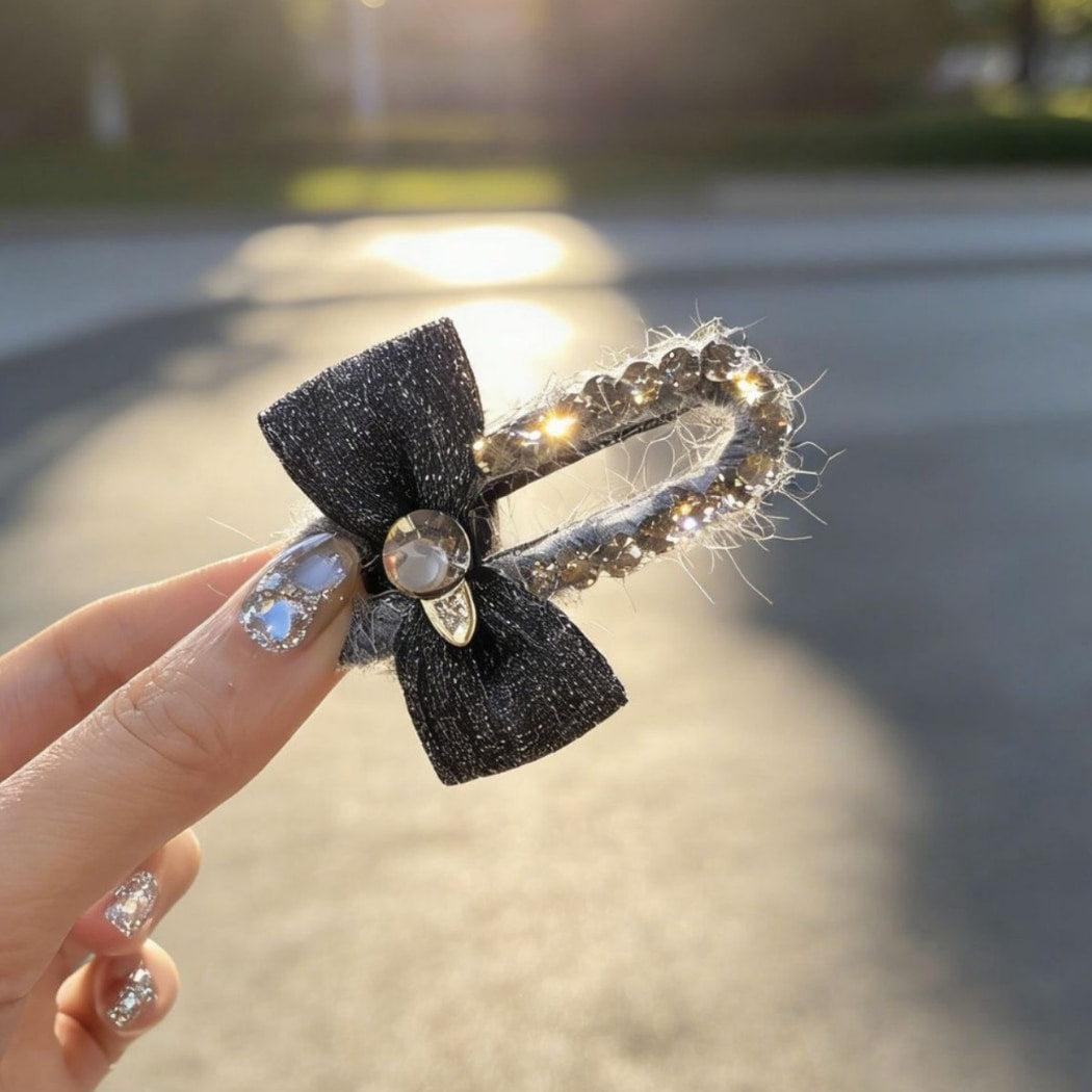 Beau - Modern Style Bow Accent Hair Clip