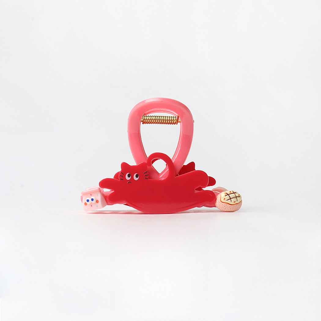 Beau - Cartoon Cat and Dog Plastic Hair Claw Clip