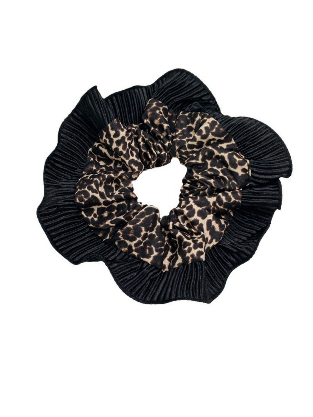 Gifty - Leopard Pattern Scrunchie Hair Tie