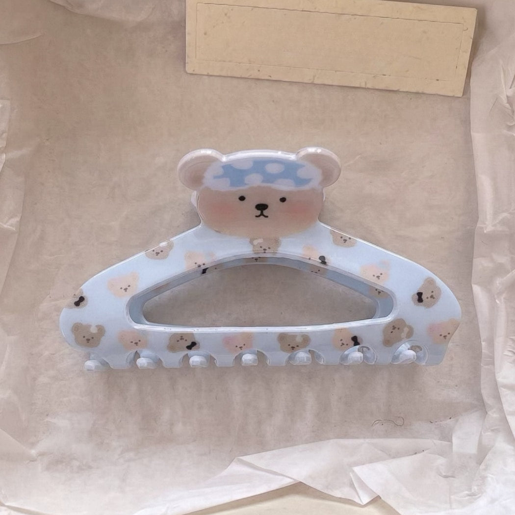 Beau - Cute Bear Pattern Acrylic Claw Hair Clip