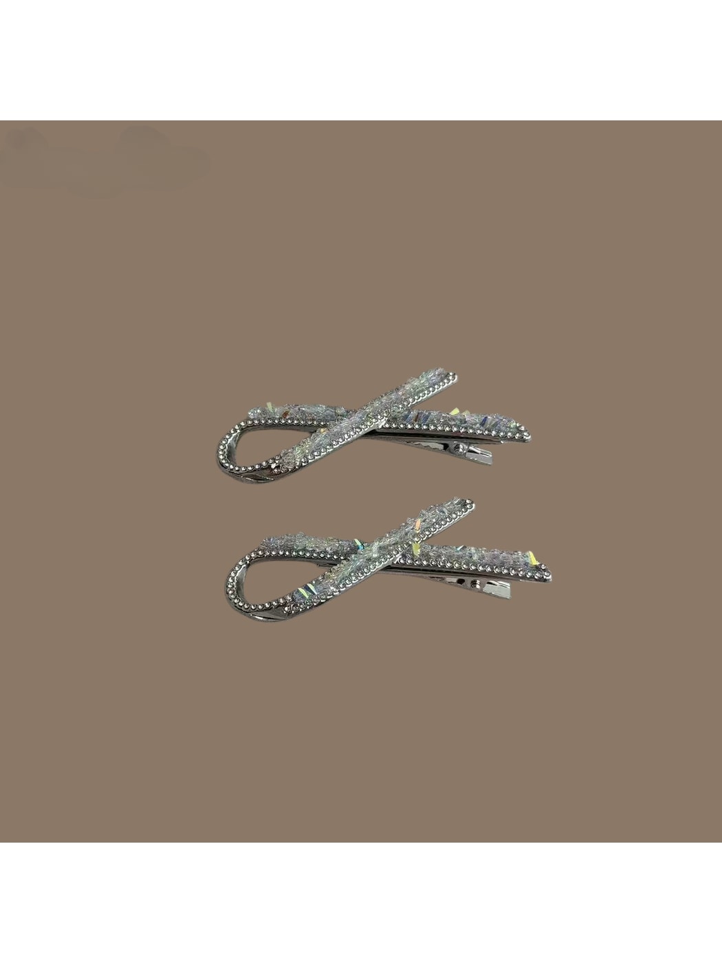 Beau - Cross Design Alloy Duckbill Side Hair Clip