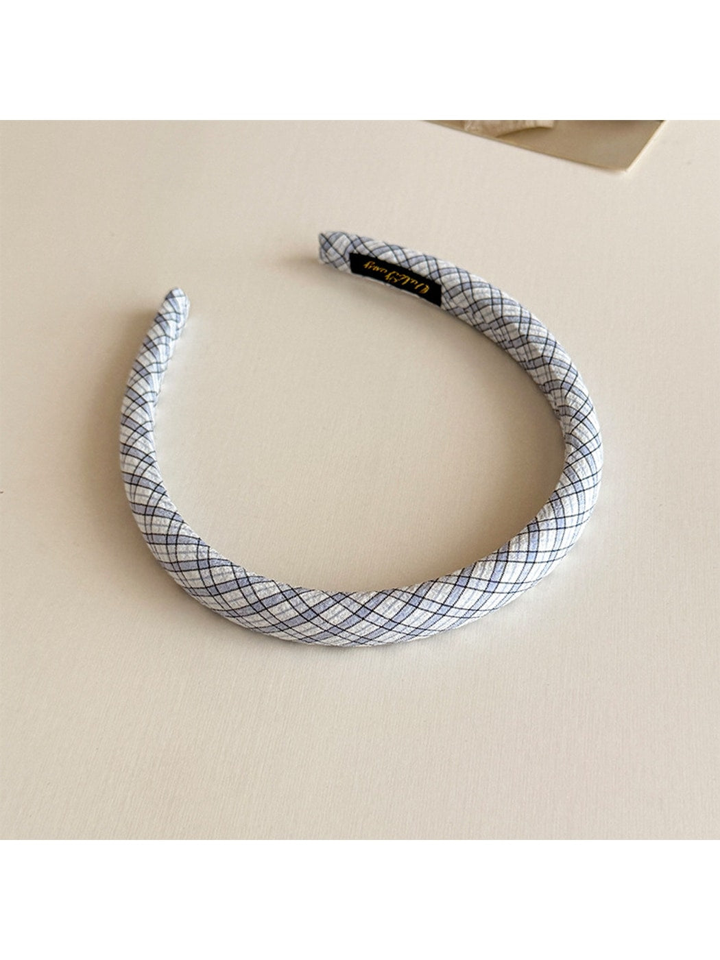 Gifty - Slim Plaid Check Pattern Simple Women Headband