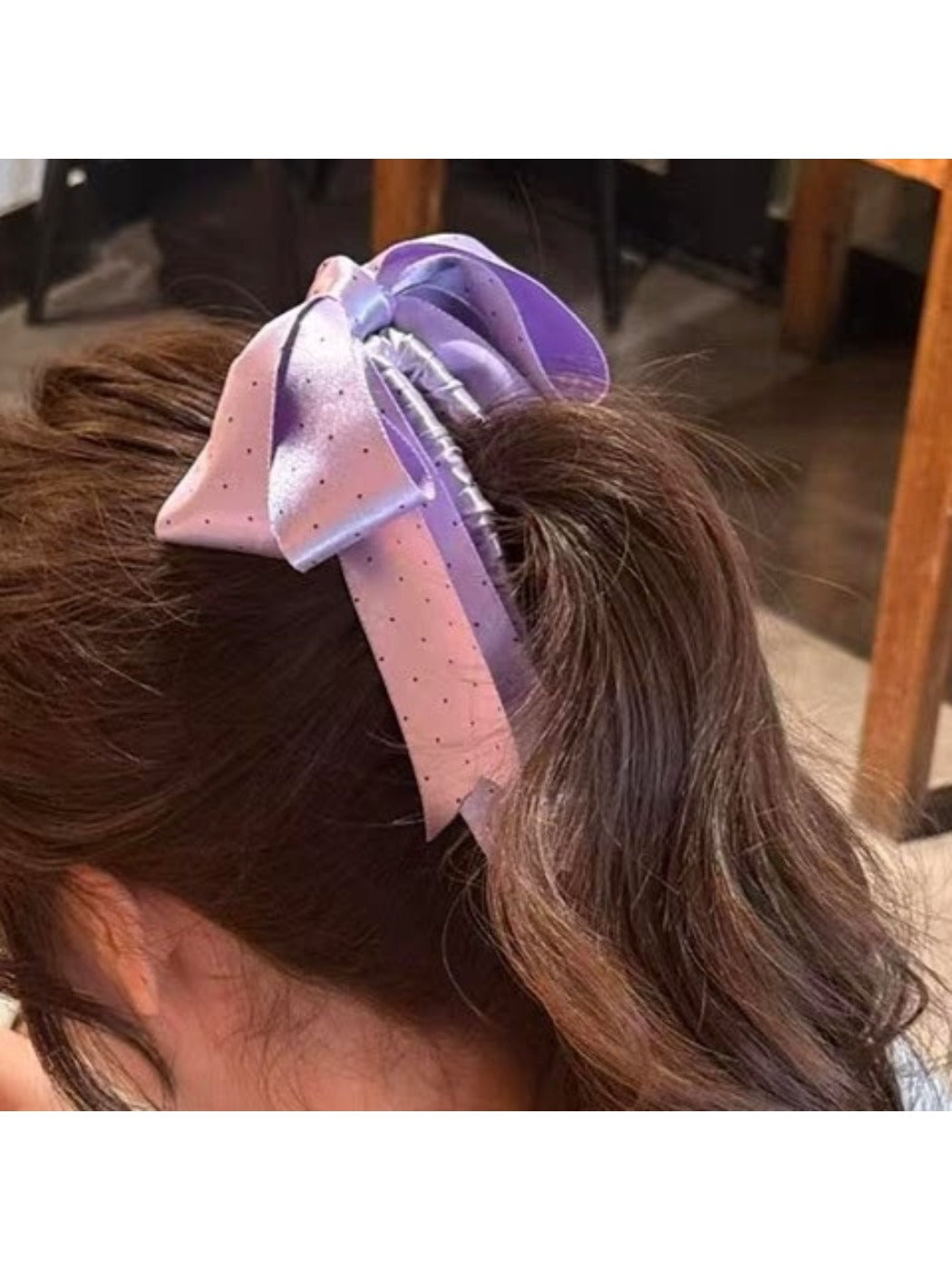 Beau - Polka Dot Bow Banana Clip