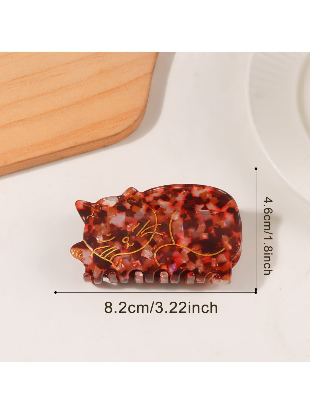Beau - Adorable Cat Shaped Hair Claw Clip