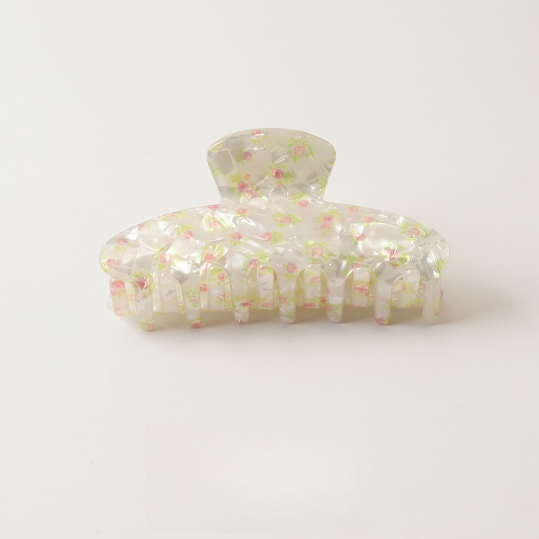 Beau - Sweet Floral Print PVC Claw Clip