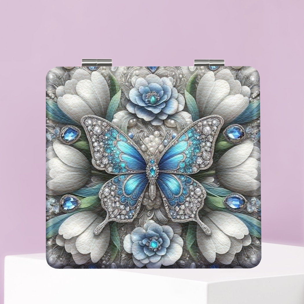 Mirroray - Butterfly Pattern Foldable Compact Mirror