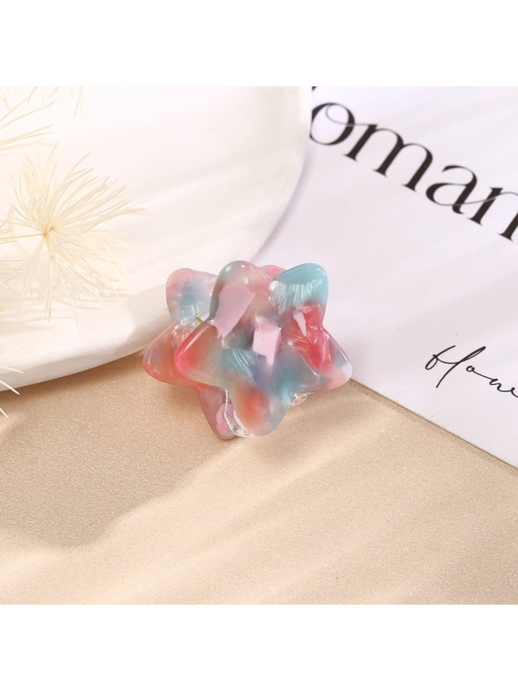 Beau - Macaron Square Star Hair Clip