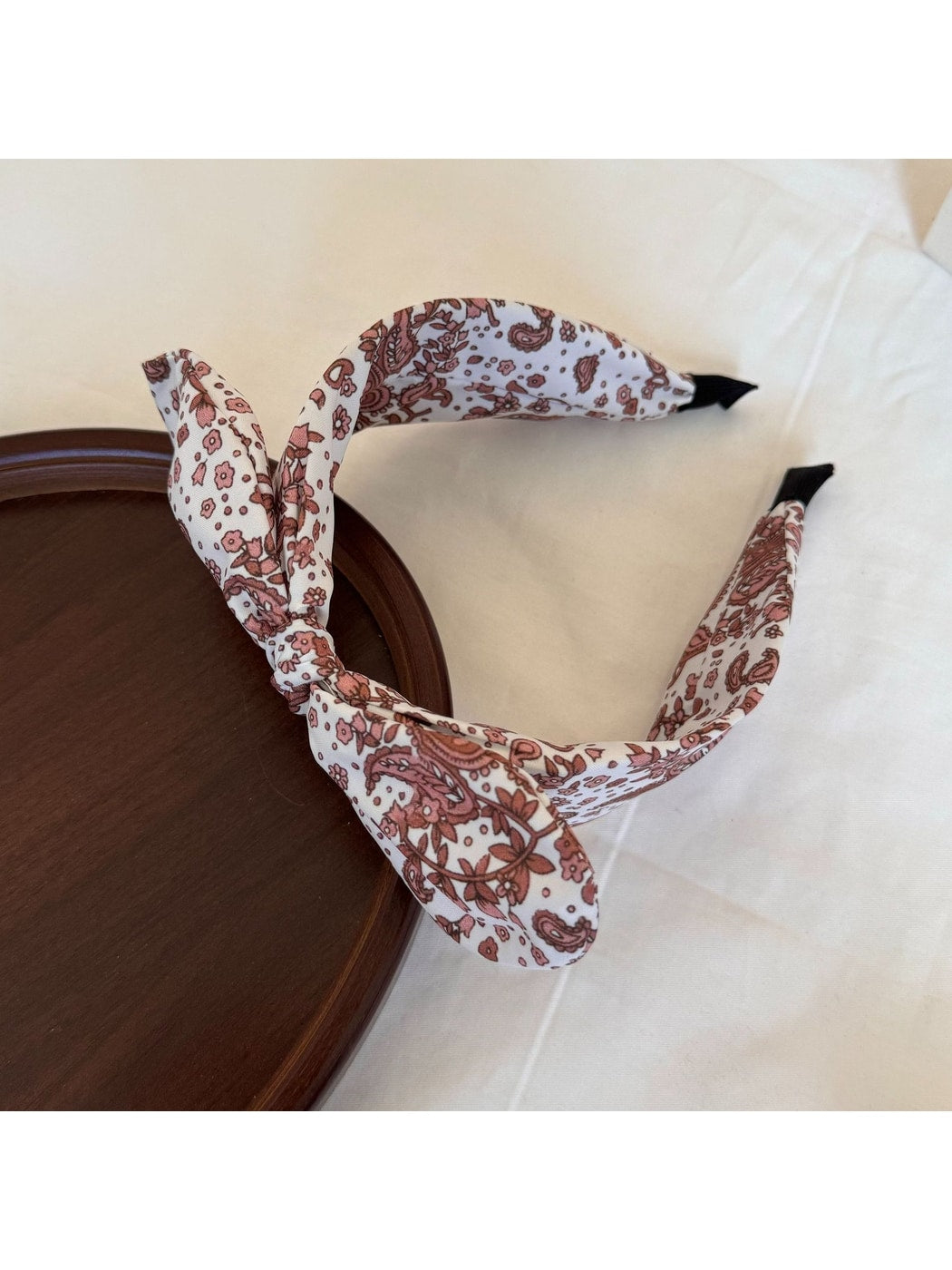 Gifty - Floral Knot Wide Band Polyester Fiber Headband