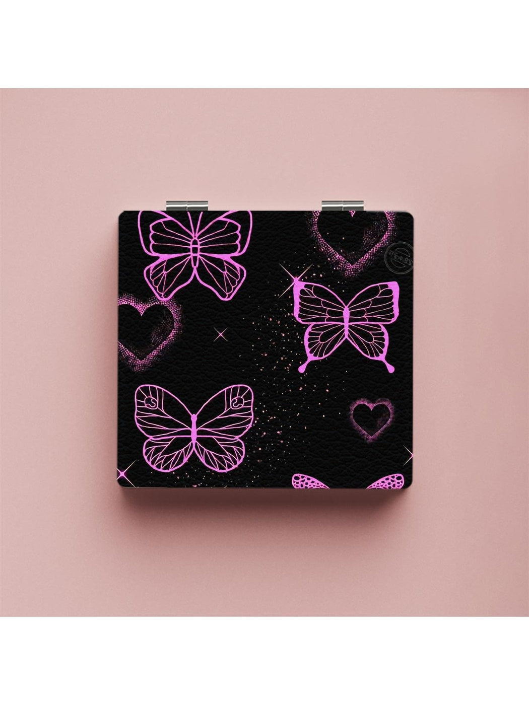 Mirroray - Butterfly Print Handheld Folding Makeup Mirror