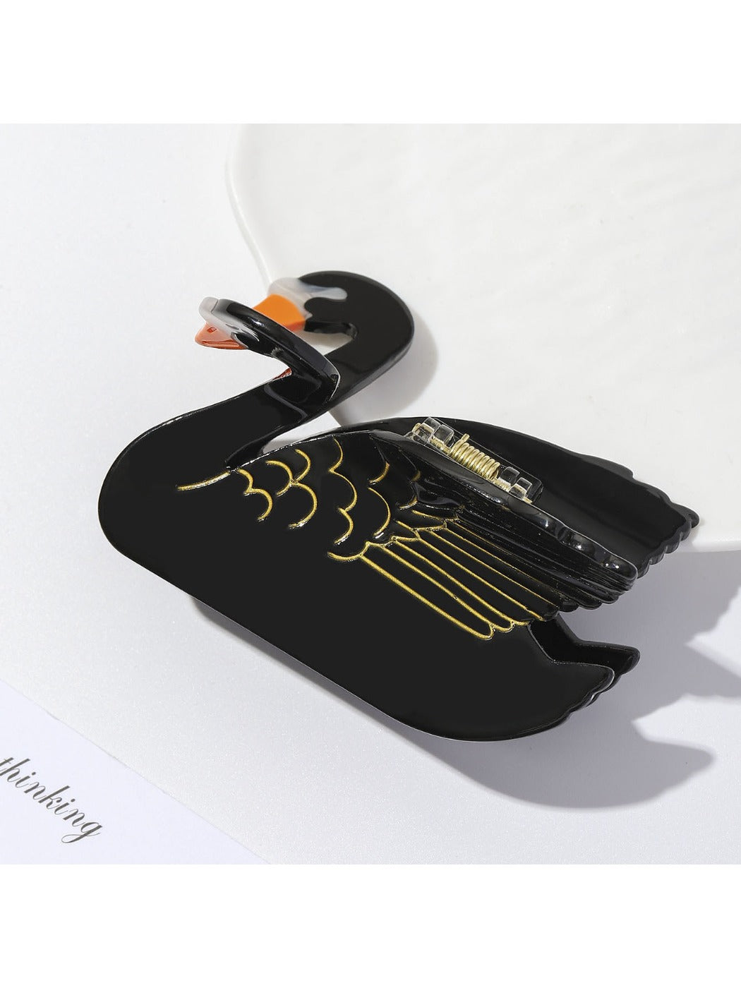 Beau - Adorable Swan Shaped Hair Claw Clip