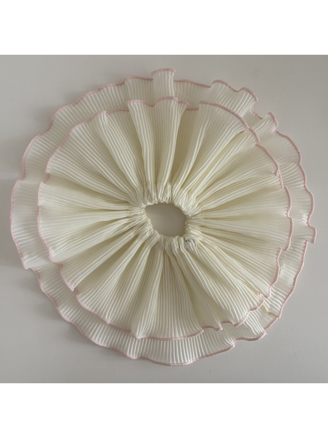 Gifty - Double Layer Ruched Polyester Scrunchie