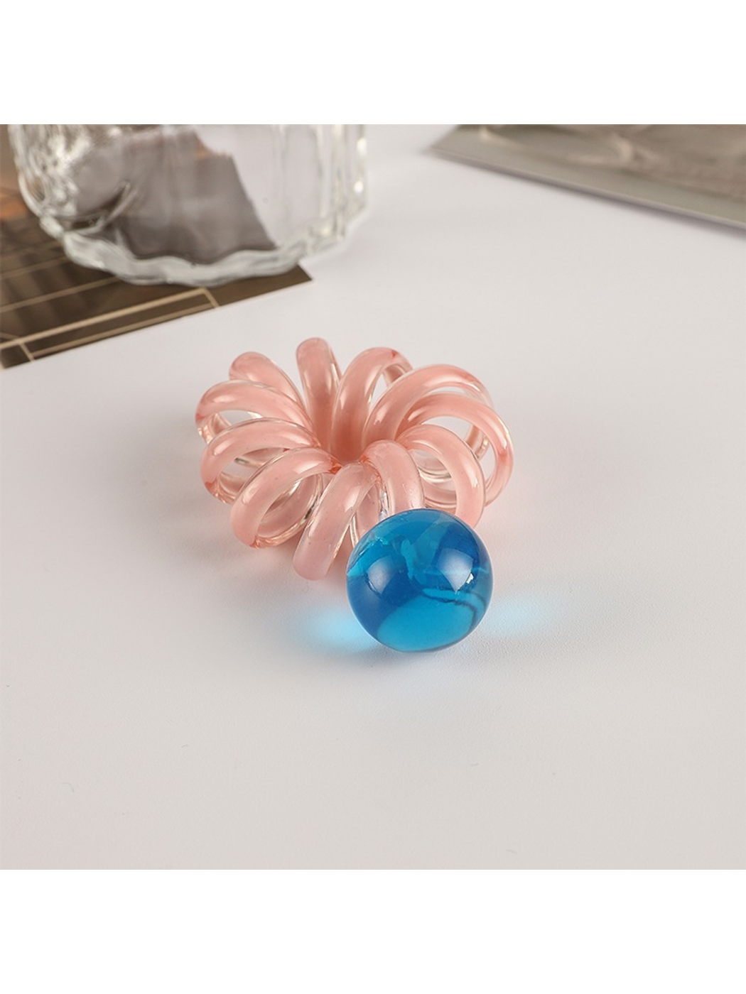 Gifty - Vintage Beaded Spiral Hair Tie