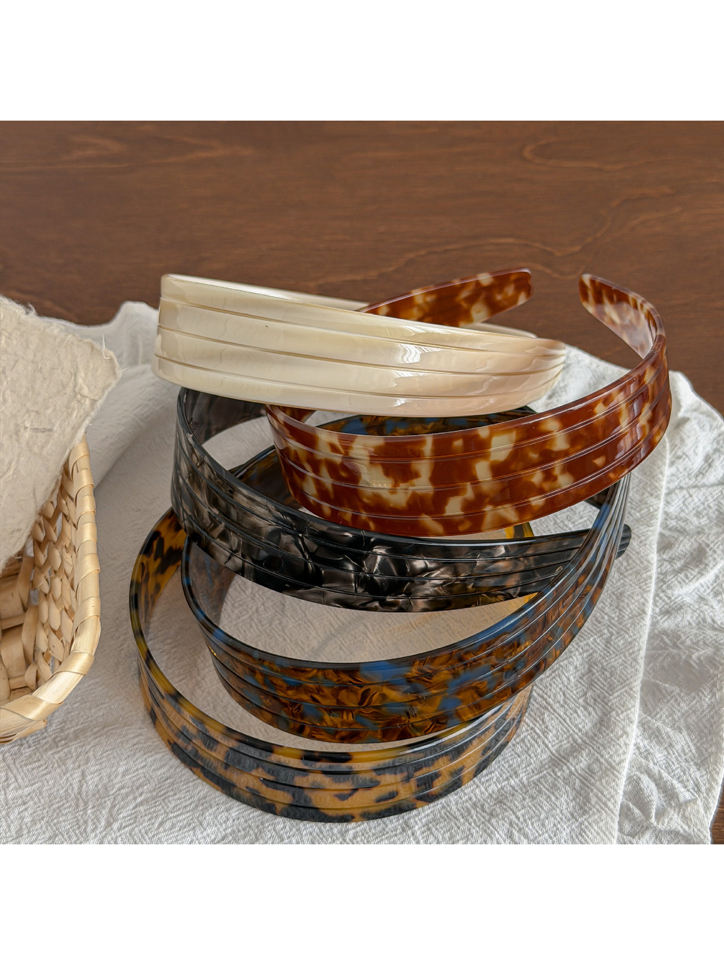 Gifty headband styled with casual and formal outfits on different models