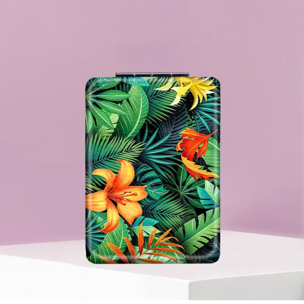 Mirroray - Floral Leaf Folding Touch Up Makeup Mirror