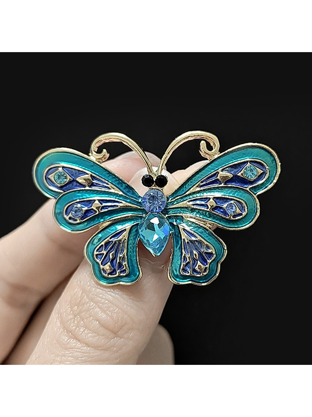 Brovia - Color Enamel Butterfly Insect Alloy Brooch
