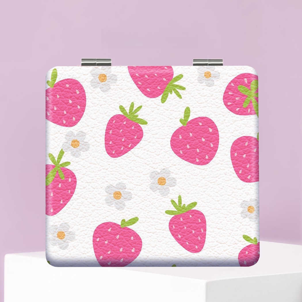 Mirroray - Foldable Fruit and Heart Print Pocket Mirror