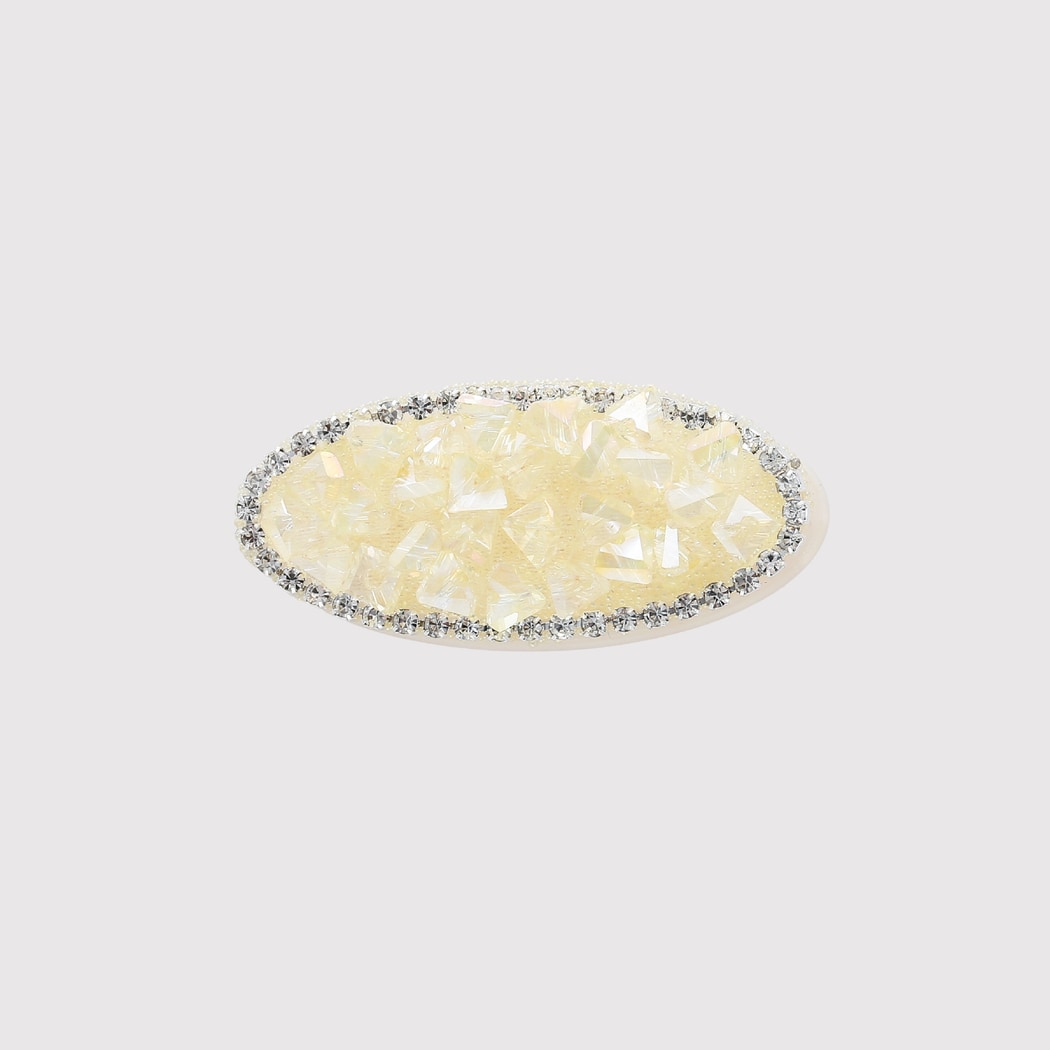 Beau - Sweet Oval Shape Sparkly Hair Clip