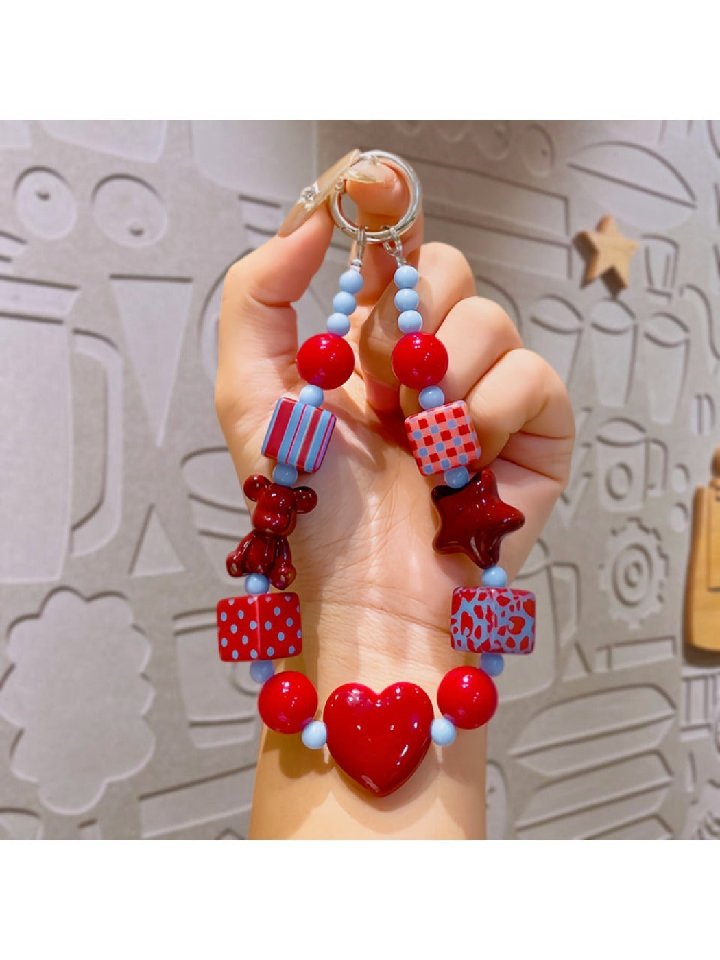 Keypus - Cute Heart-Shaped Star-Shaped Keychain