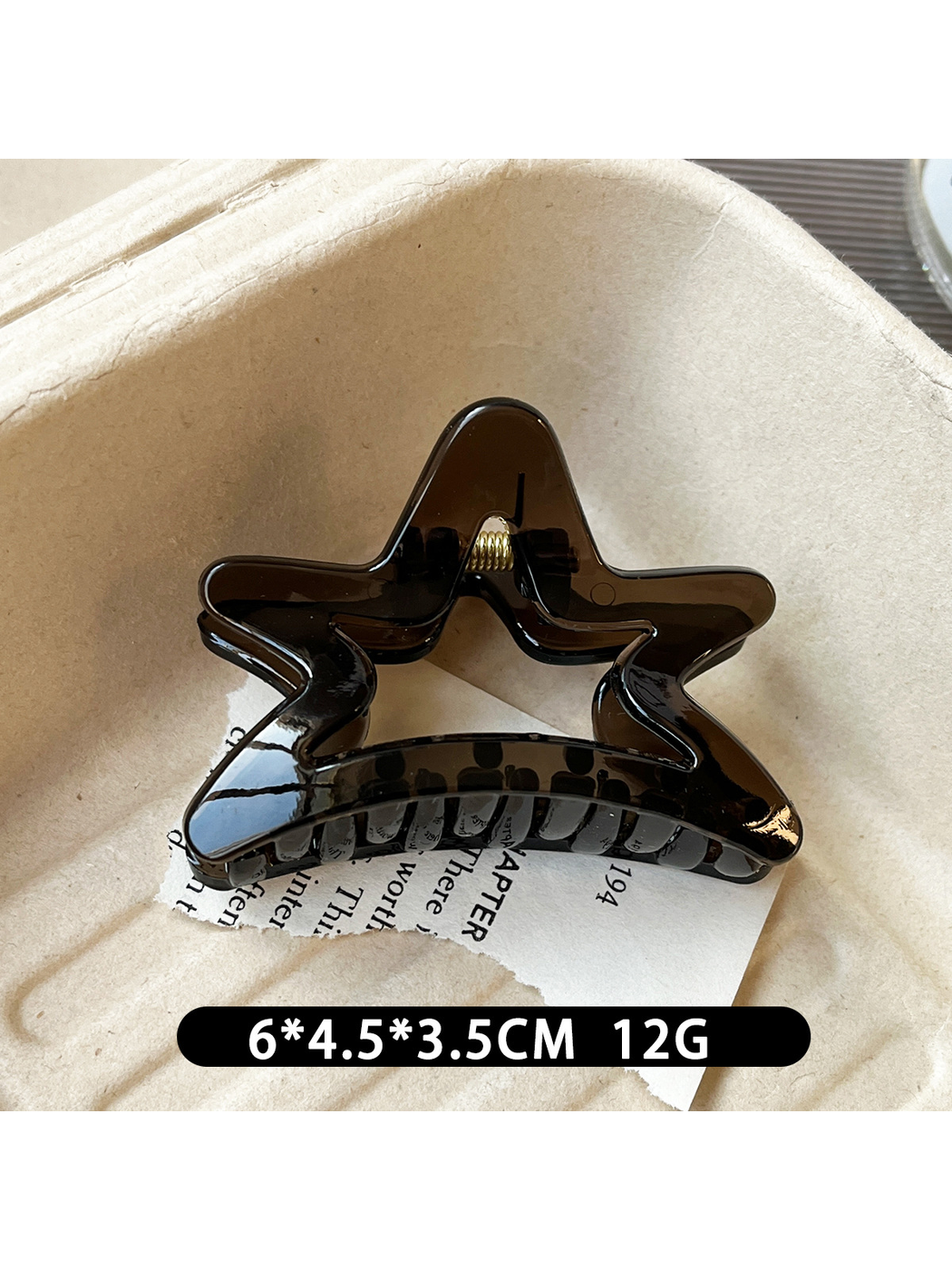 Beau - Simple Small Star Shape Plastic Claw Clip