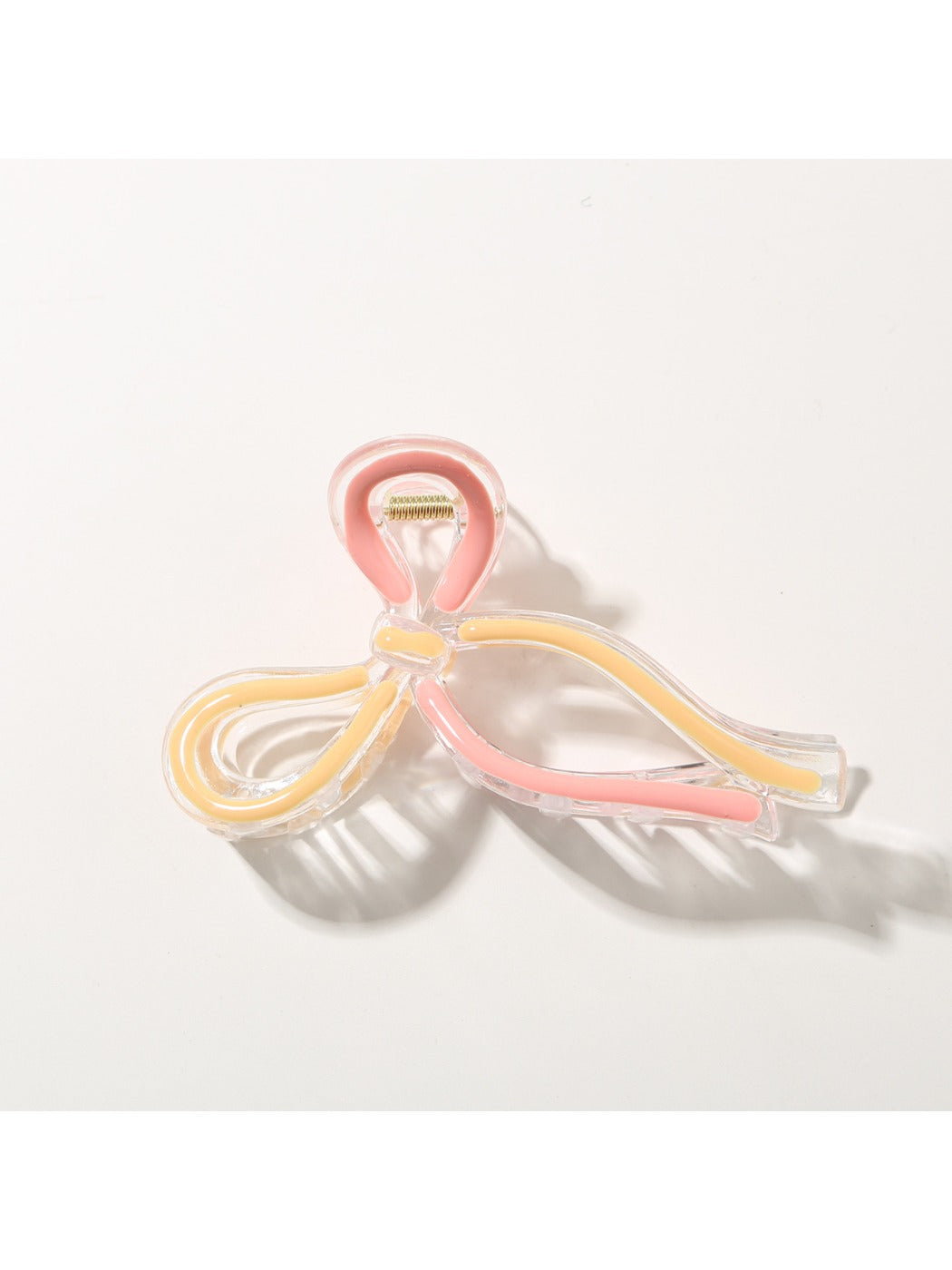 Beau Sweet Ribbon Knot Hair Clip with metal clip visible underneath the fabric bow