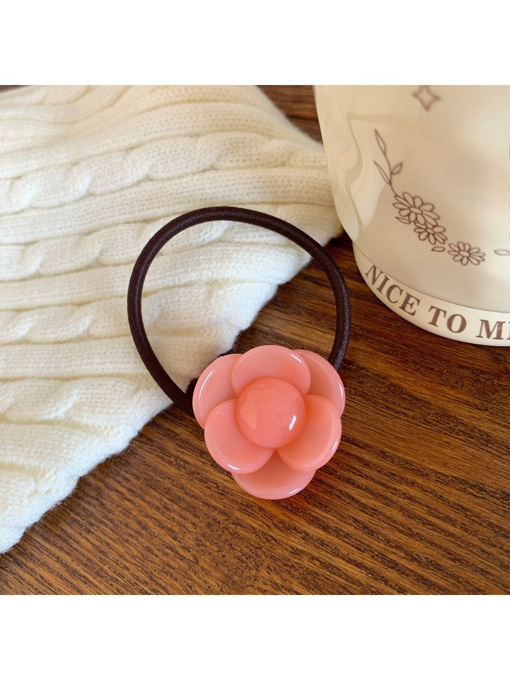 Gifty - Iridescent Acetate Flower Hair Tie